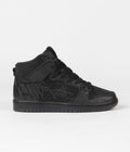 Nike SB x FAUST Dunk High Pro Shoes in Black and Black and Metallic Gold