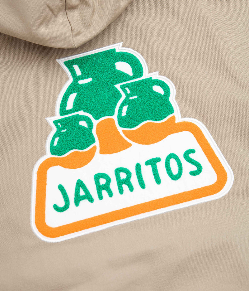 Nike SB x Jarritos Full Zip Hooded Jacket in Khaki and Malachite / Malachite