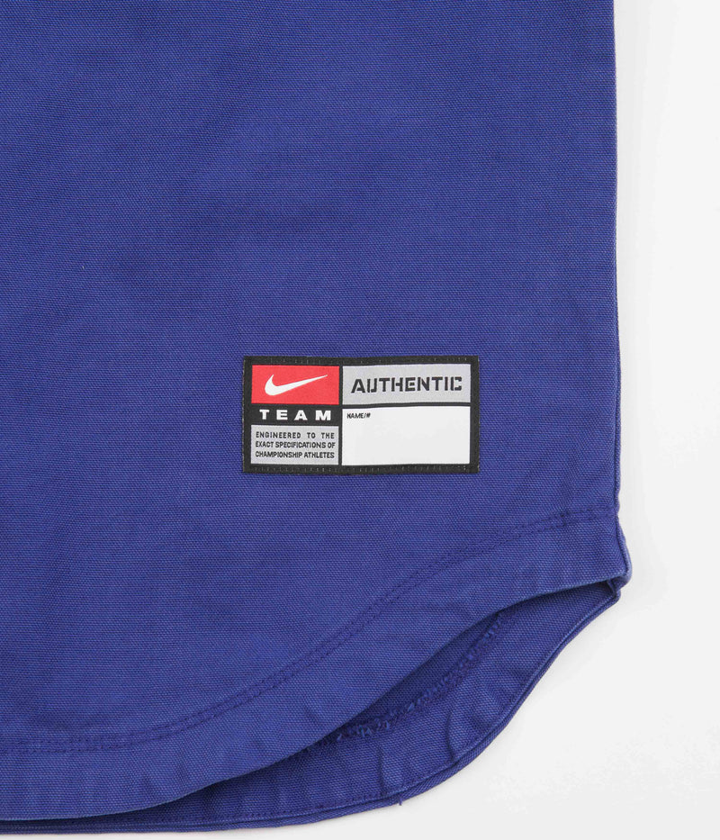 Nike SB x MLB Baseball Jersey in Deep Royal Blue and White