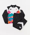 Nike SB x Parra 'Japan Federation Kit' Tracksuit in Black and White / White