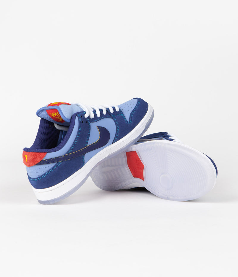 Nike SB x Why So Sad? Dunk Low Premium Shoes in Coastal Blue and Coastal Blue and Light Blue