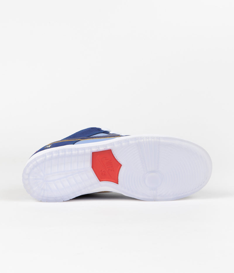 Nike SB x Why So Sad? Dunk Low Premium Shoes in Coastal Blue and Coastal Blue and Light Blue