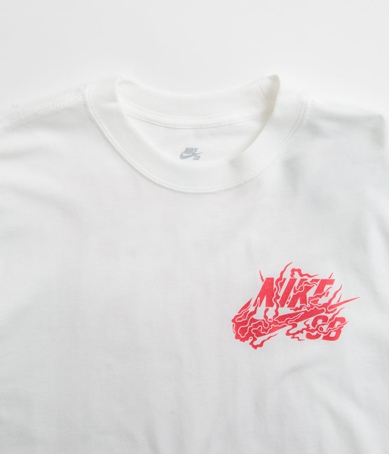 Nike SB Year of the Dragon T-Shirt in White and University Red