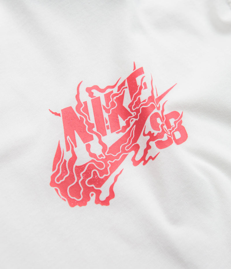 Nike SB Year of the Dragon T-Shirt in White and University Red