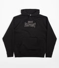 Sci-Fi Fantasy Biker Studded Hoodie in Black