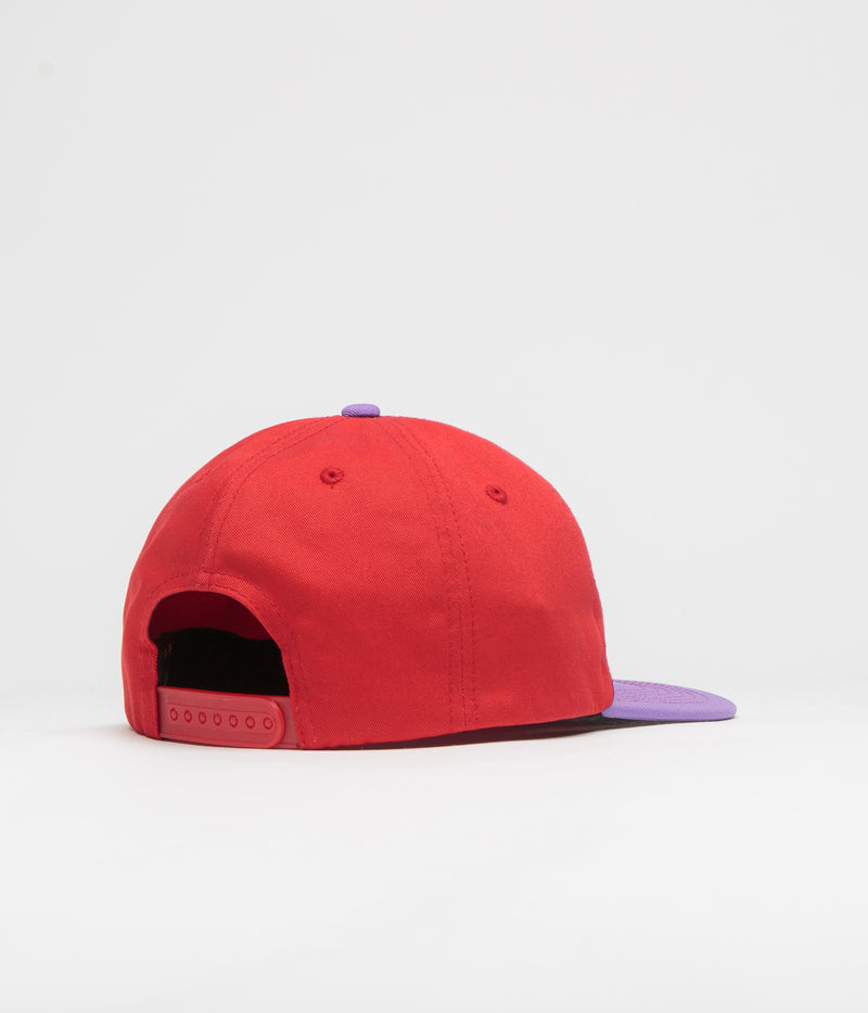 Sci-Fi Fantasy Business Post Cap in Red and Violet