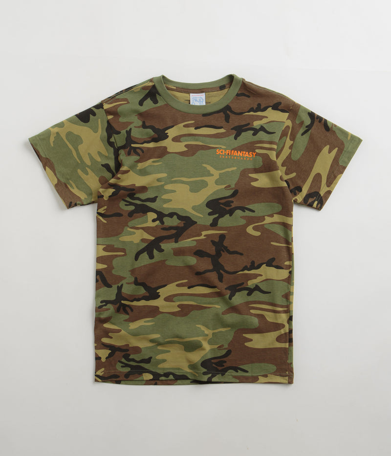 Sci-Fi Fantasy Camo T-Shirt in Green