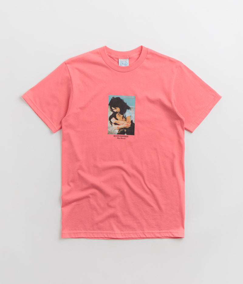 Sci-Fi Fantasy Eternal Recurrence T-Shirt in Coral