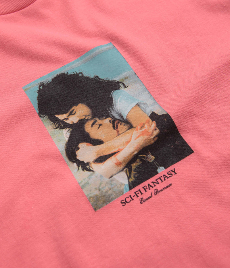 Sci-Fi Fantasy Eternal Recurrence T-Shirt in Coral