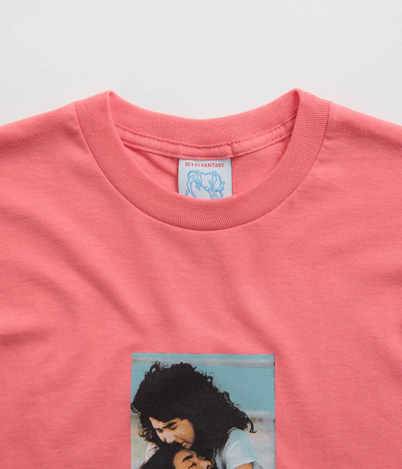 Sci-Fi Fantasy Eternal Recurrence T-Shirt in Coral