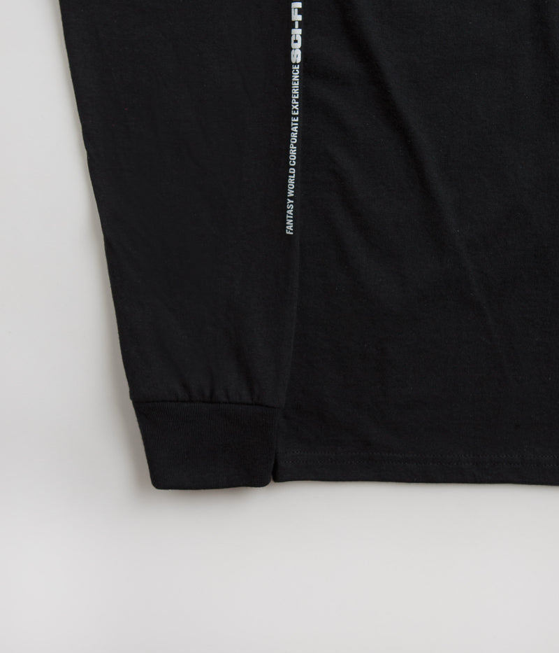 Sci-Fi Fantasy Fantasy World Long Sleeve T-Shirt in Black