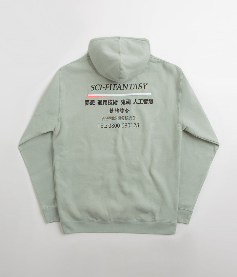 Sci-Fi Fantasy Industrial Hoodie in Sage