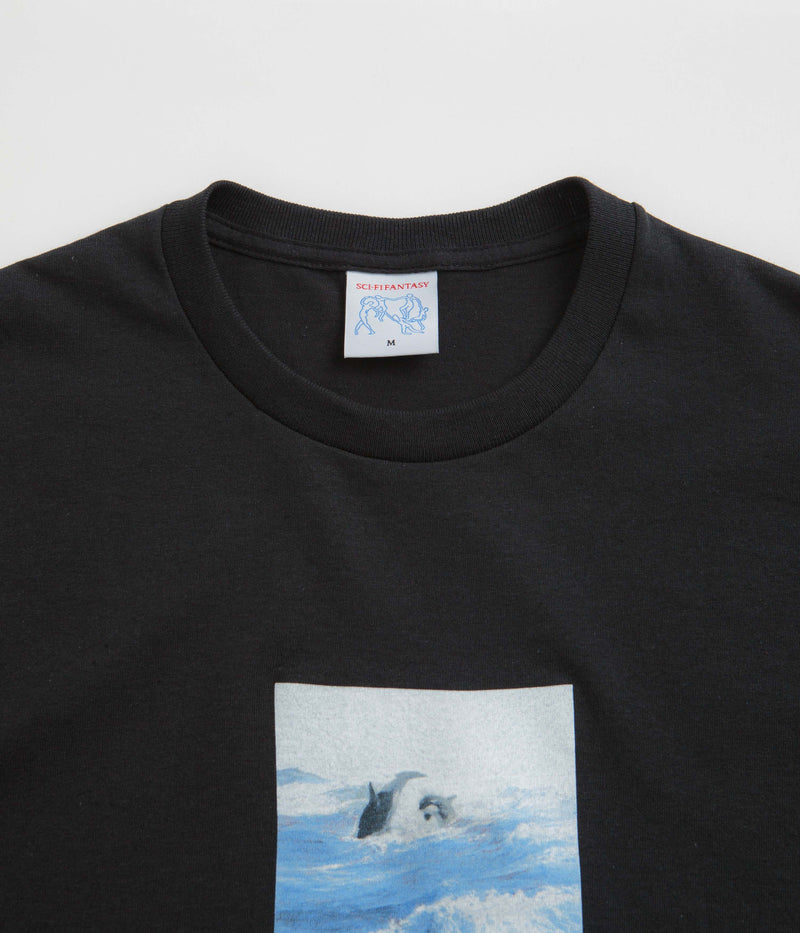Sci-Fi Fantasy Killer Whale T-Shirt in Black