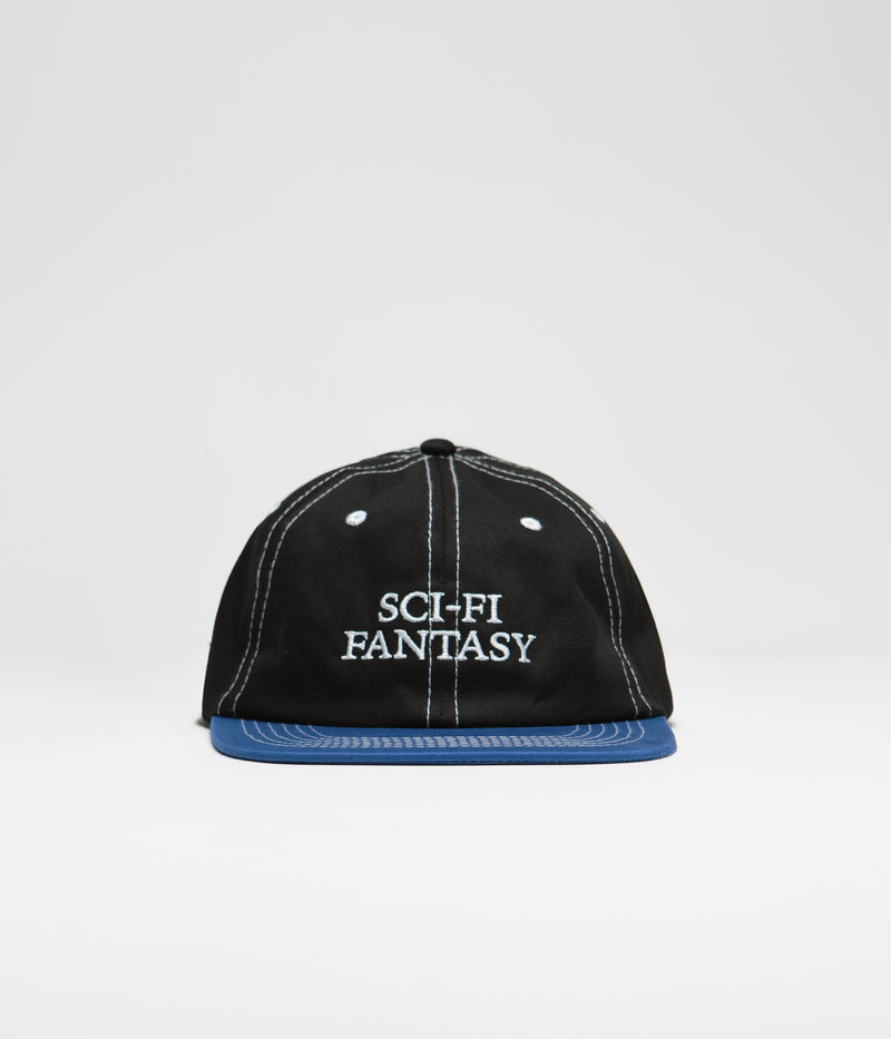 Sci-Fi Fantasy Logo Cap in Black and Royal