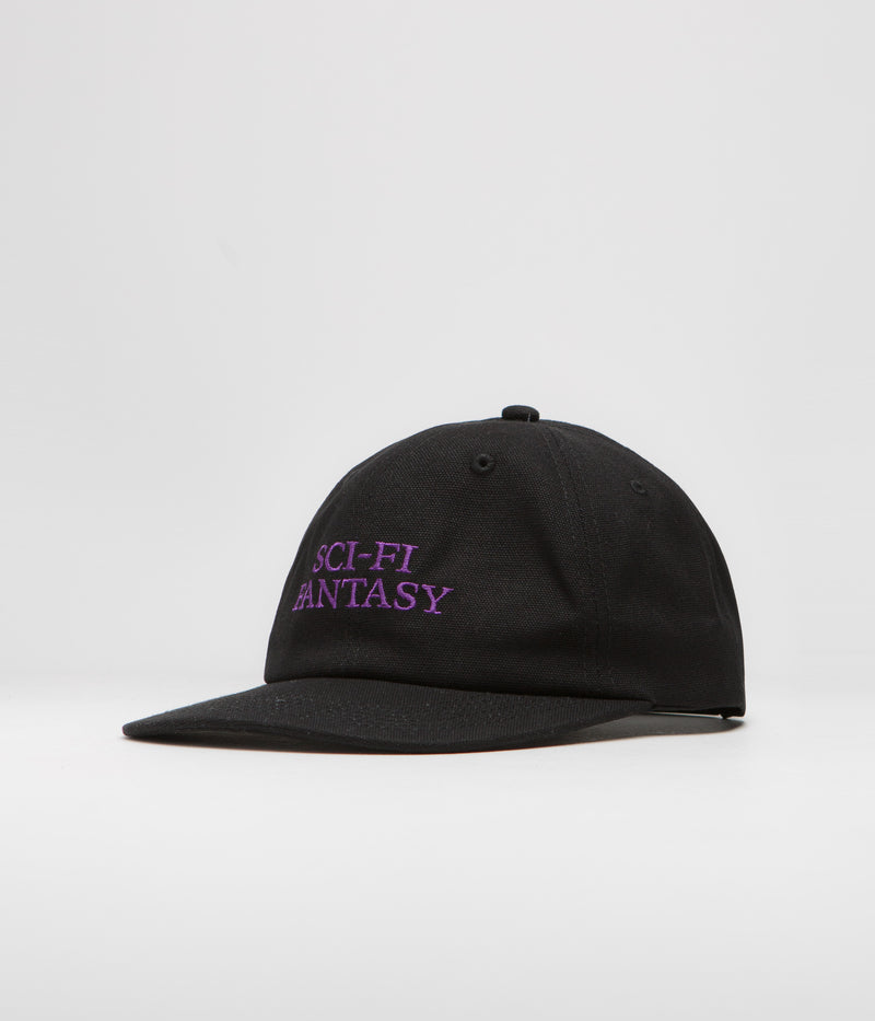 Sci-Fi Fantasy Logo Cap in Black