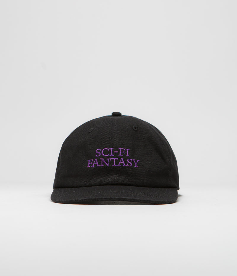 Sci-Fi Fantasy Logo Cap in Black