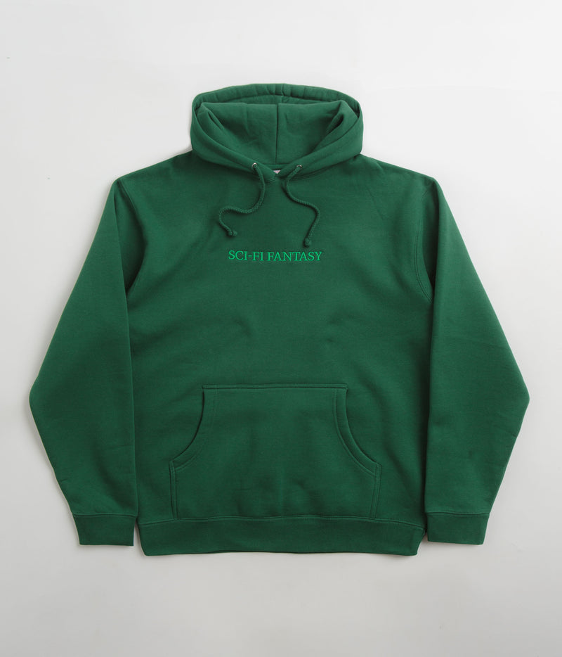 Sci-Fi Fantasy Logo Hoodie in Dark Green
