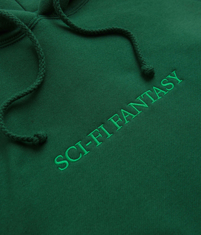 Sci-Fi Fantasy Logo Hoodie in Dark Green