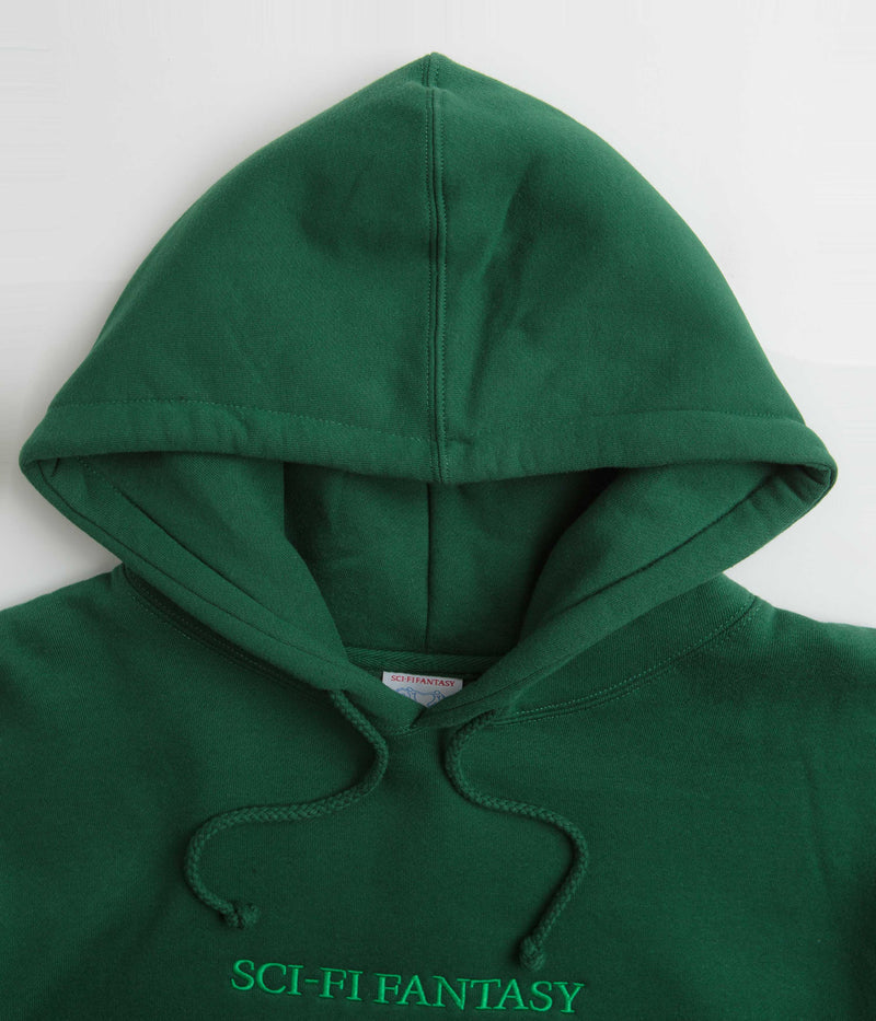 Sci-Fi Fantasy Logo Hoodie in Dark Green