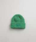Sci-Fi Fantasy Mixed Yarn Logo Beanie in Green and Cream