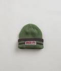 Sci-Fi Fantasy Reflective Patch Beanie in Olive and Grey