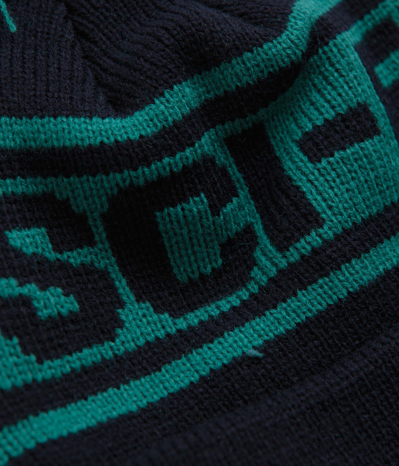 Sci-Fi Fantasy Sci-Fi Pom Beanie in Navy and Jade