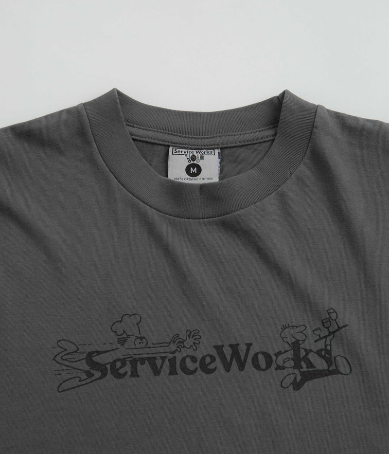 Service Works Chase T-Shirt in Charcoal