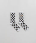 Service Works Checker Socks in Black and White Checker