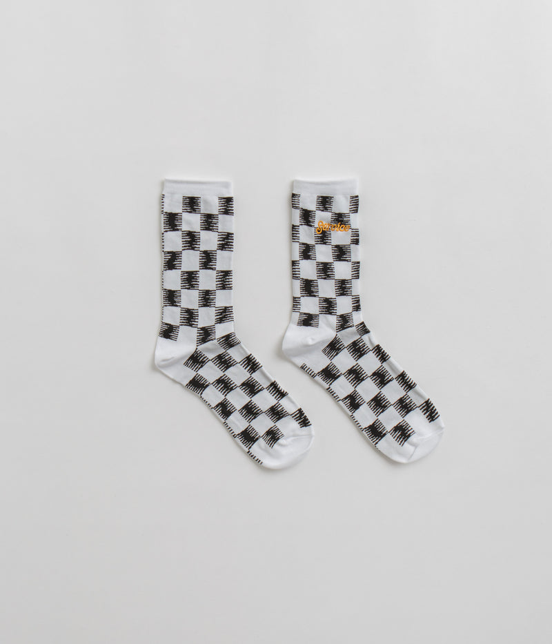 Service Works Checker Socks in Black and White Checker