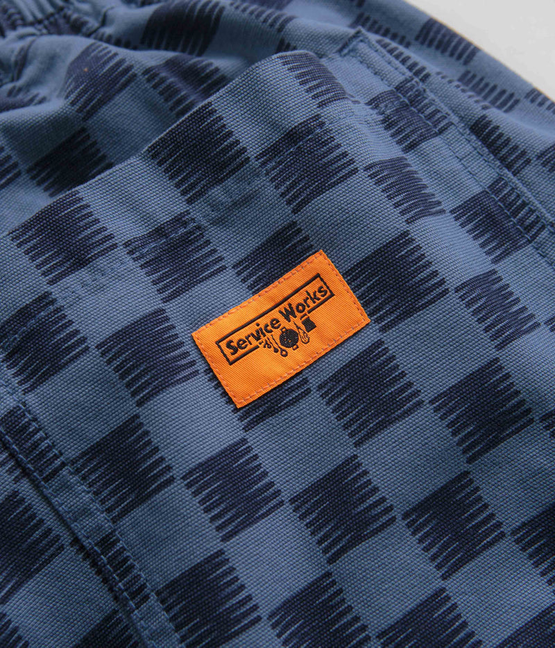 Service Works Classic Chef Pants in Blue Checker