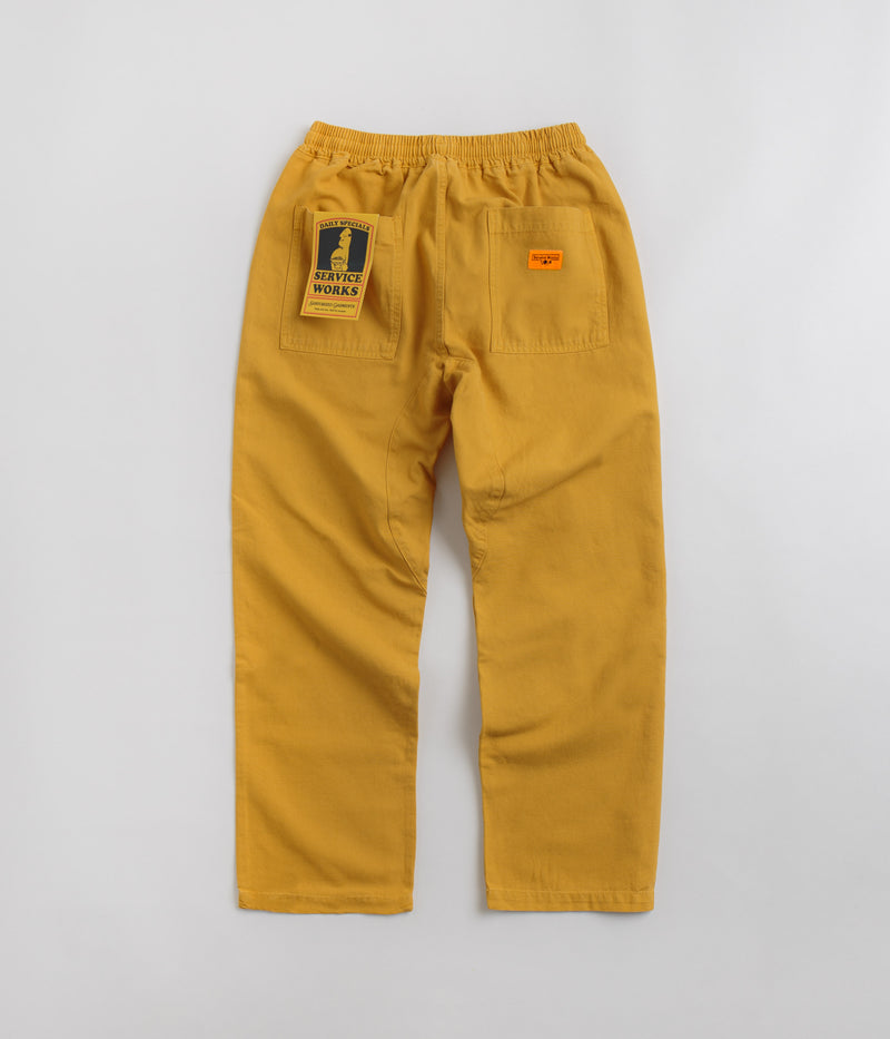 Service Works Classic Chef Pants in Gold
