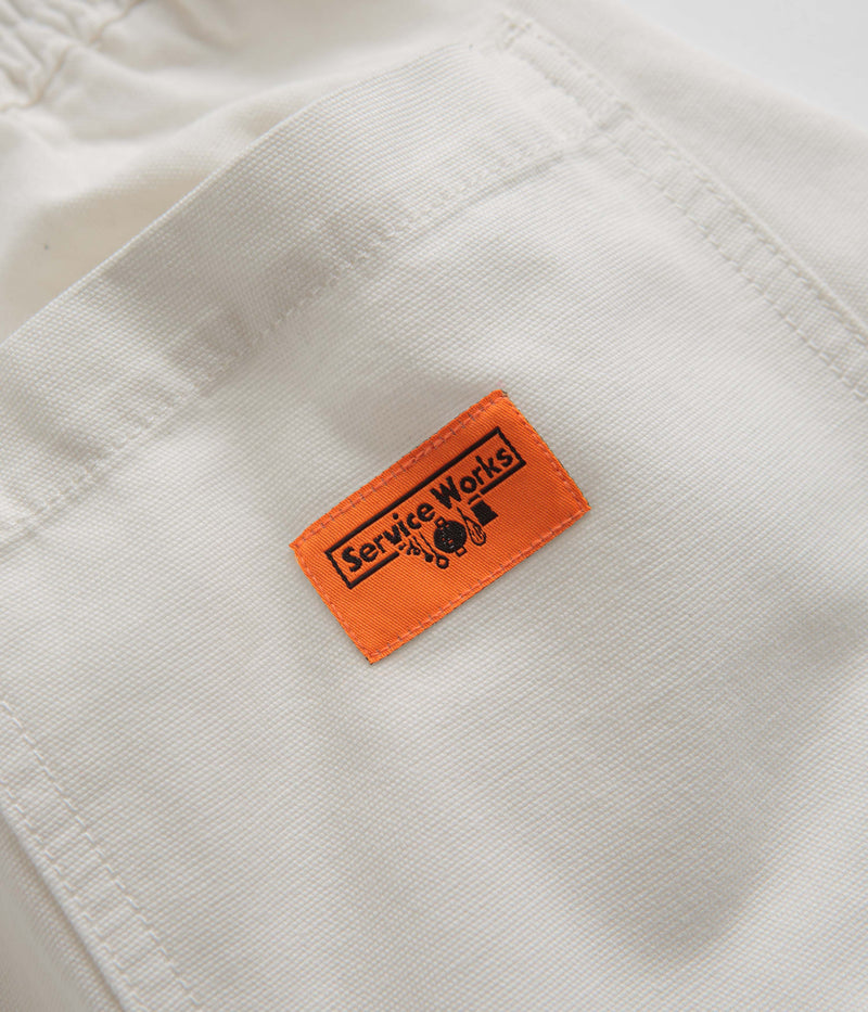 Service Works Classic Chef Pants in Off-White