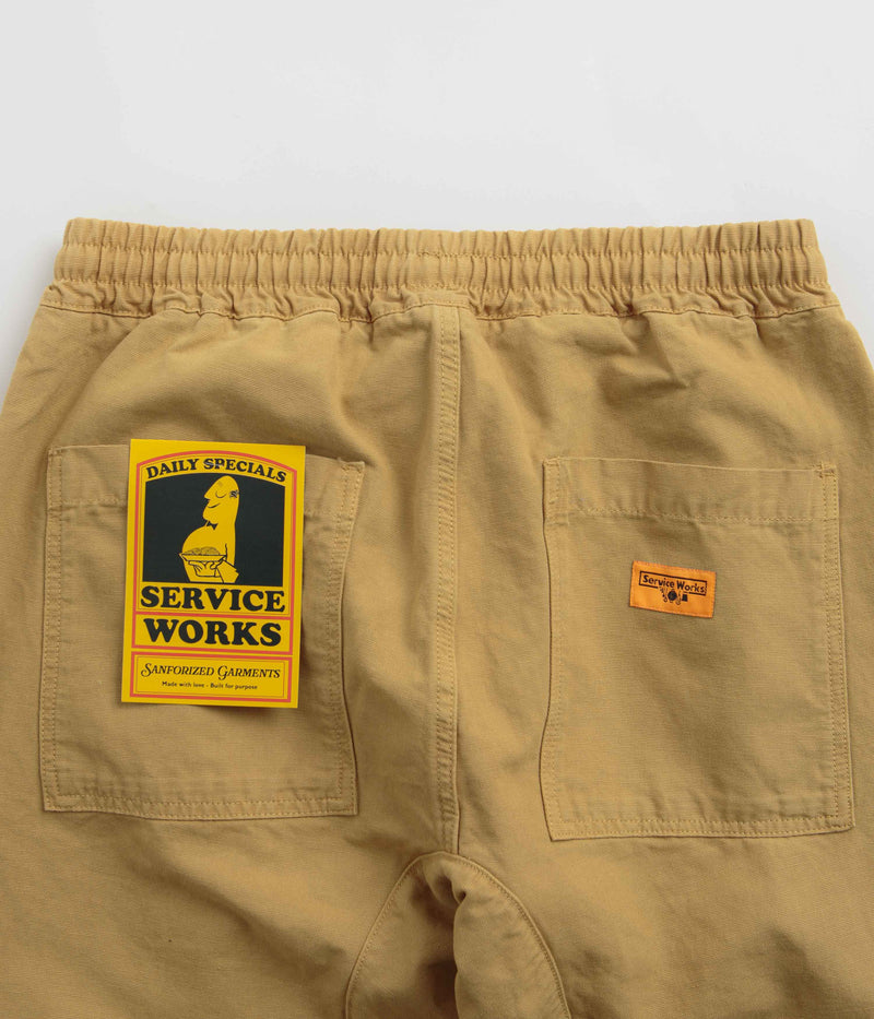 Service Works Classic Chef Pants in Tan