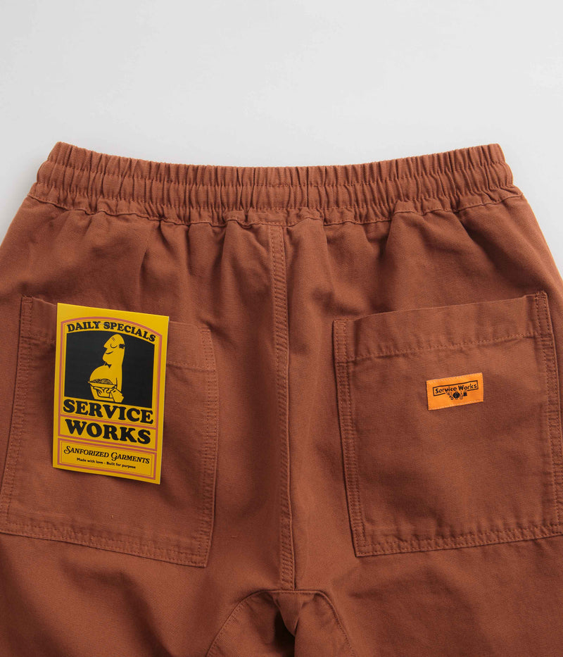 Service Works Classic Chef Pants in Terracotta