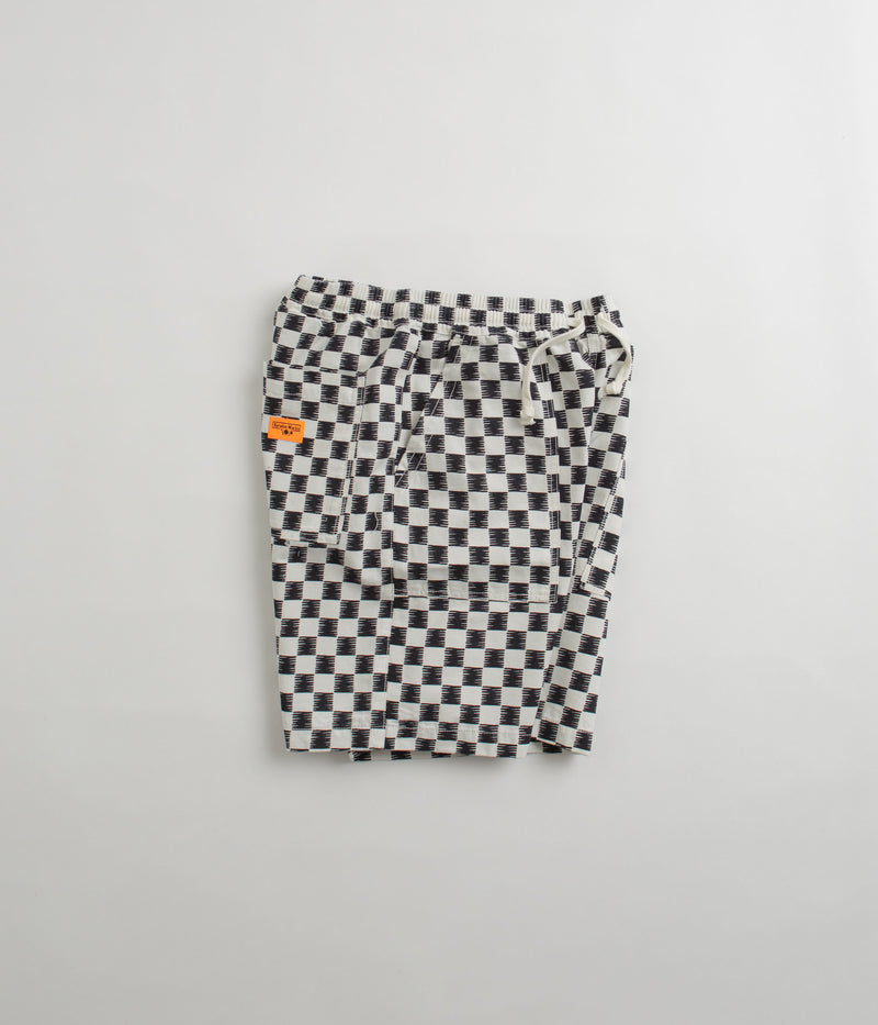 Service Works Classic Chef Shorts in Black and White Checker