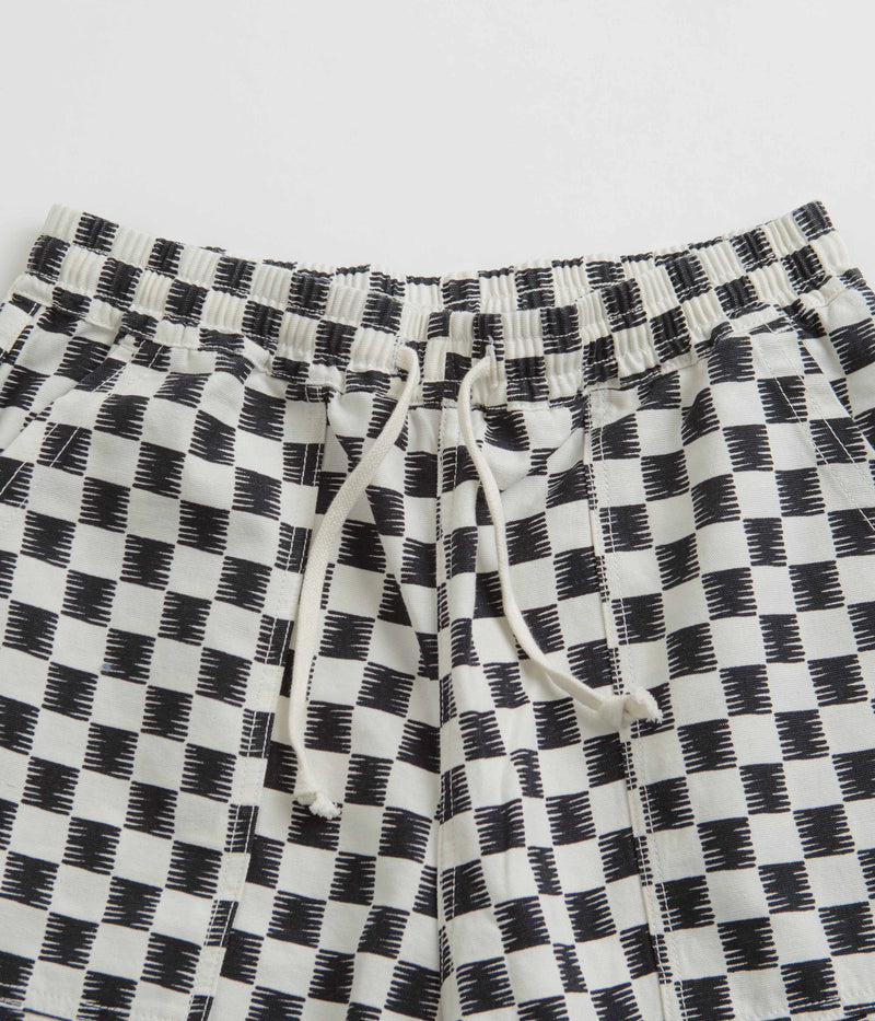 Service Works Classic Chef Shorts in Black and White Checker