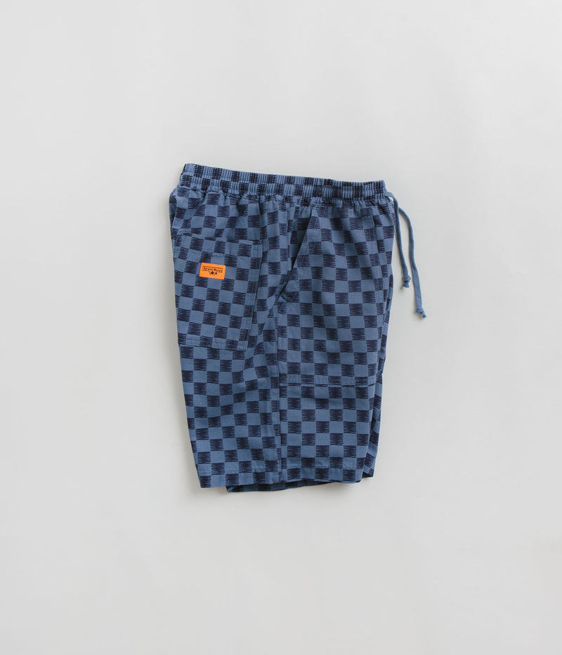 Service Works Classic Chef Shorts in Blue Checker