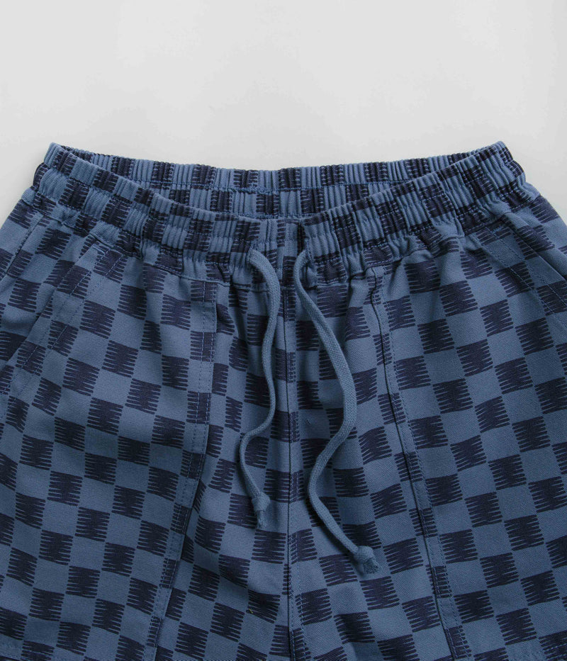 Service Works Classic Chef Shorts in Blue Checker