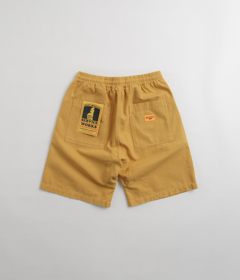 Service Works Classic Chef Shorts in Gold