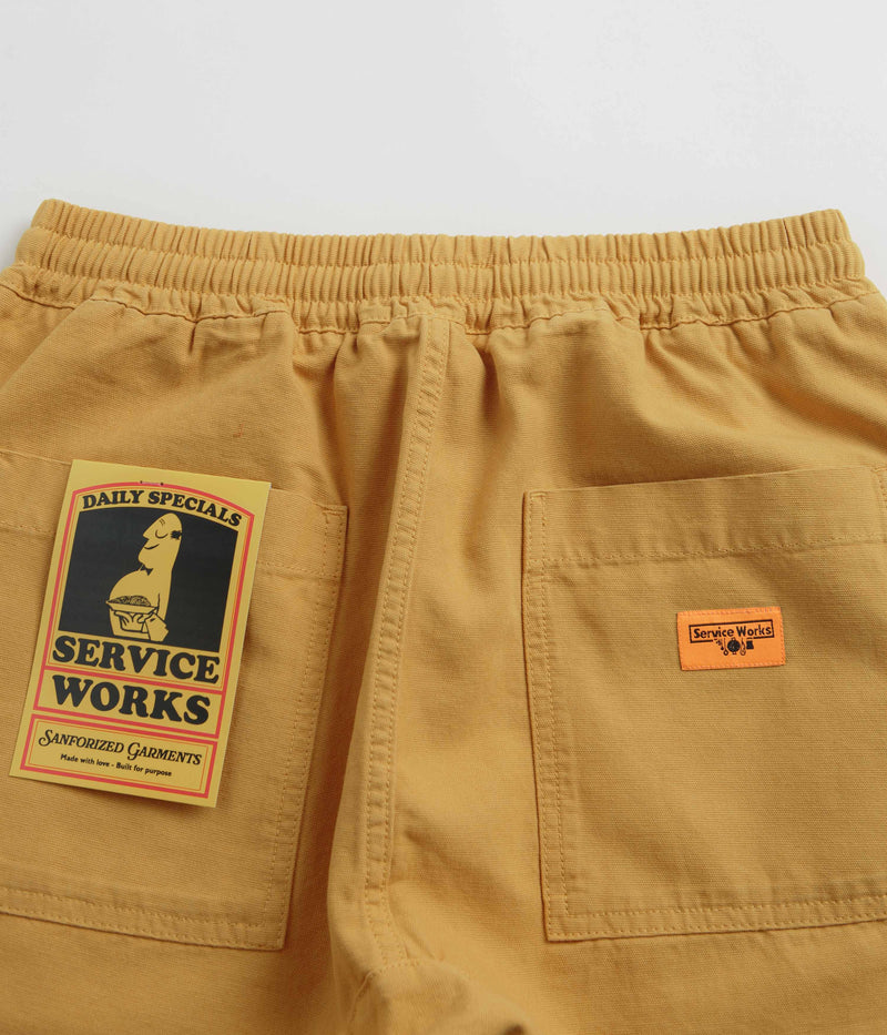 Service Works Classic Chef Shorts in Gold