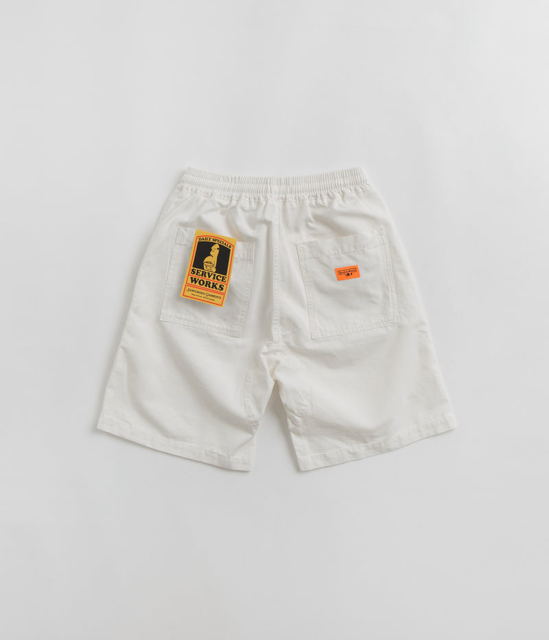 Service Works Classic Chef Shorts in Off-White