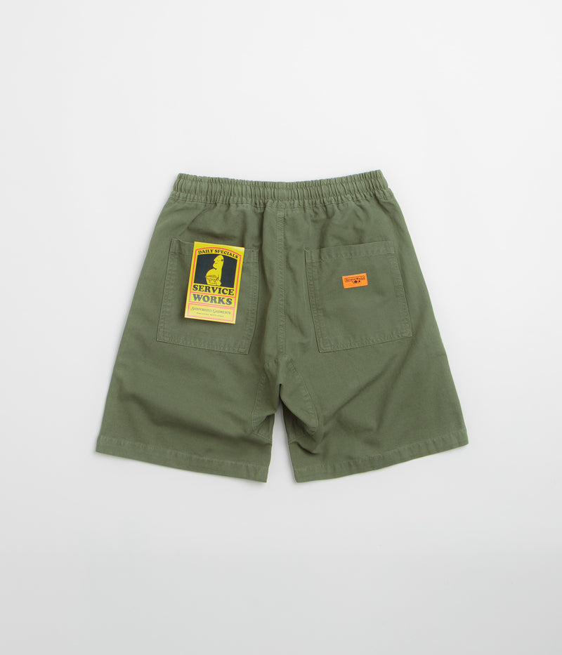 Service Works Classic Chef Shorts in Olive