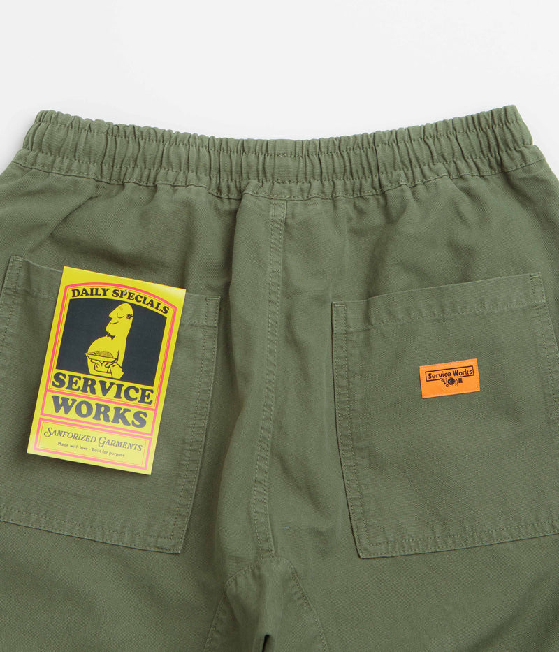 Service Works Classic Chef Shorts in Olive