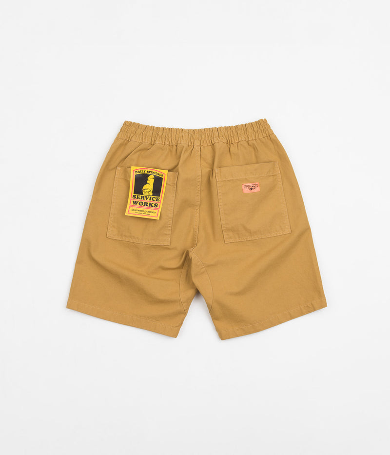 Service Works Classic Chef Shorts in Tan