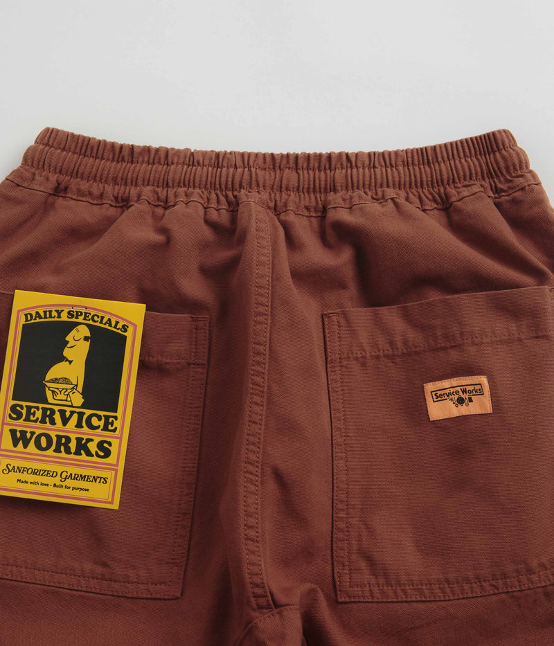 Service Works Classic Chef Shorts in Terracotta