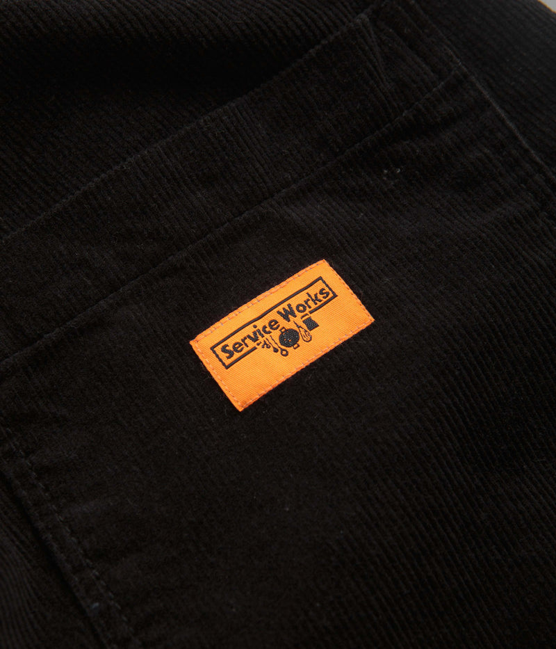 Service Works Classic Corduroy Chef Pants in Black