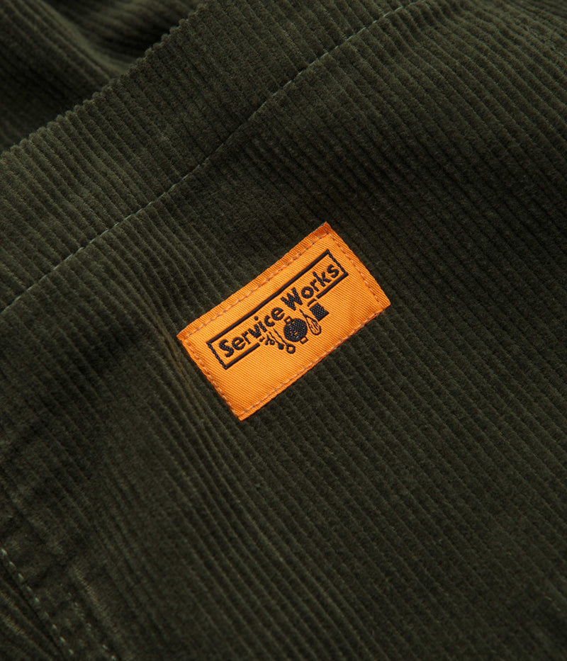 Service Works Classic Corduroy Chef Pants in Olive
