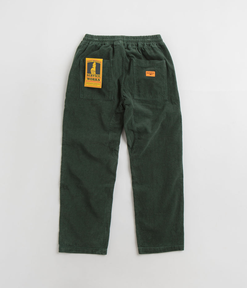 Service Works Corduroy Chef Pants in Forest