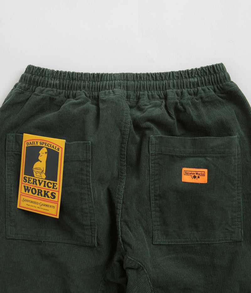 Service Works Corduroy Chef Pants in Forest