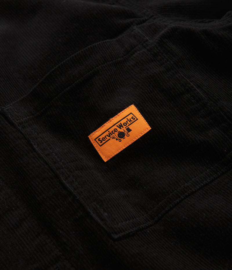Service Works Corduroy Coverall Jacket in Black